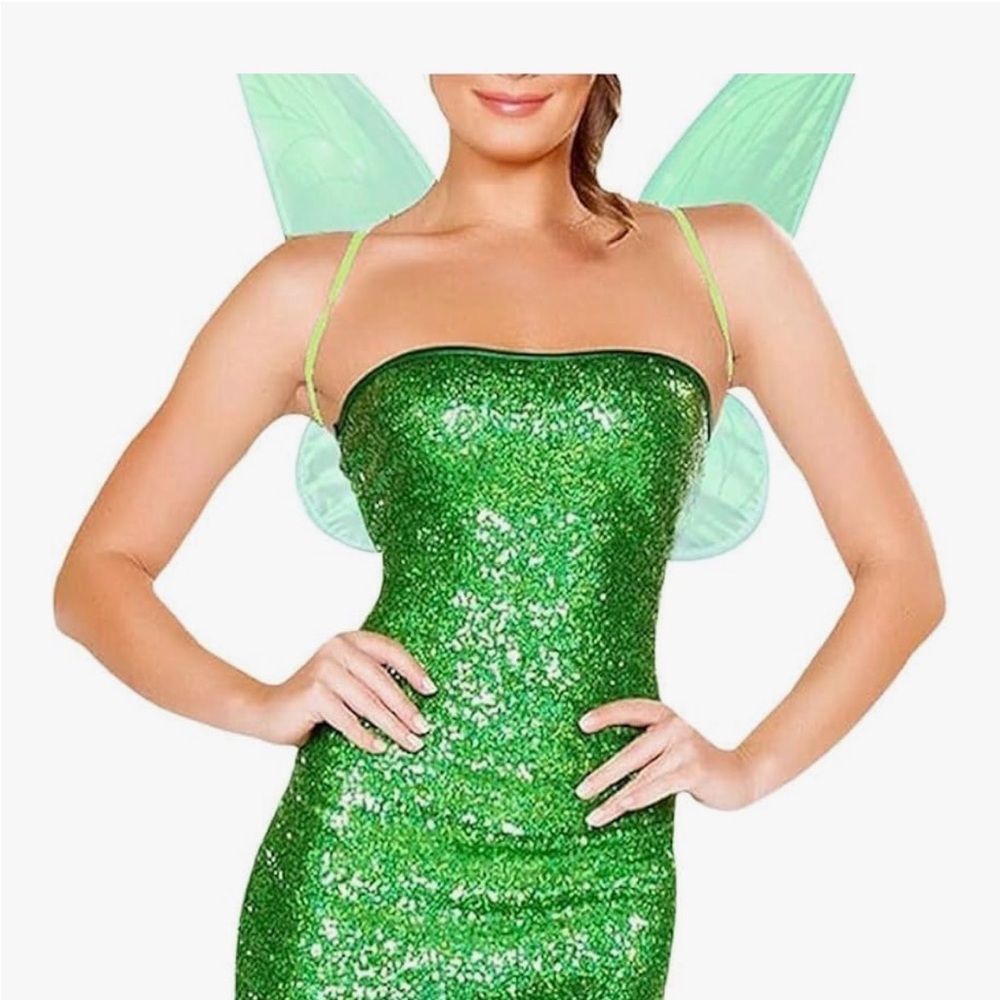 Green Glitter Fairy Costume